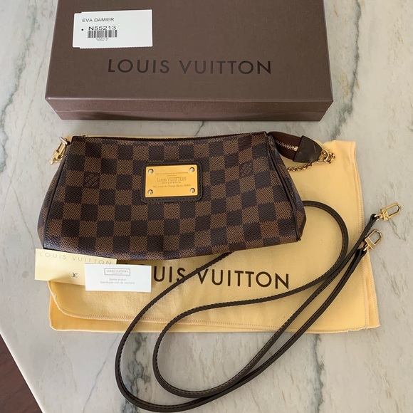 Louis Vuitton Eva Clutch in Ebene Damier - Picture 6 of 10